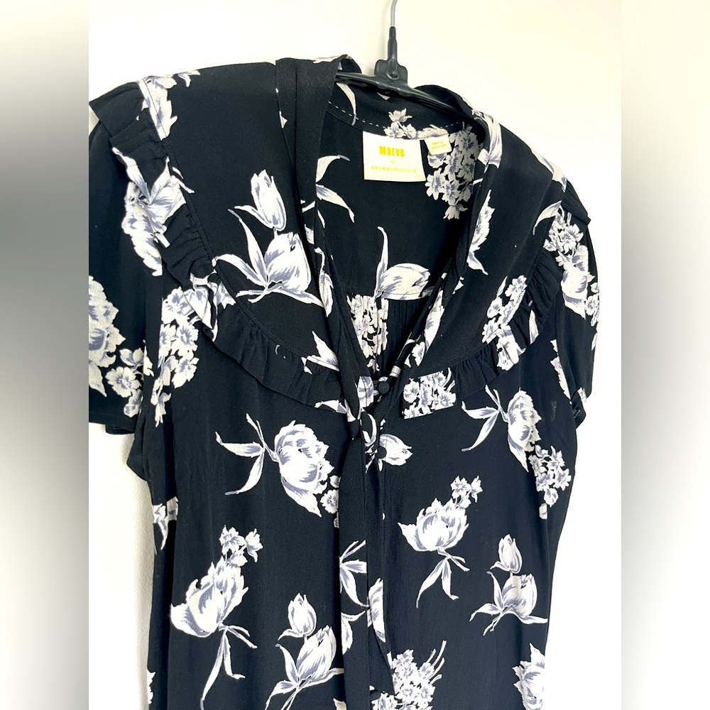 Anthropologie Floral Blouse